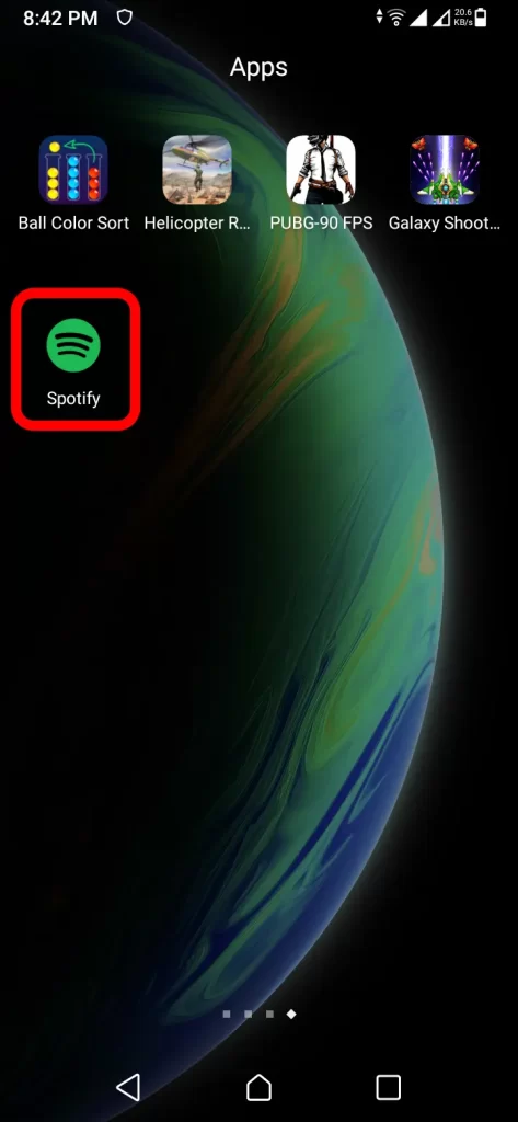 Open Spotify App on Mobile