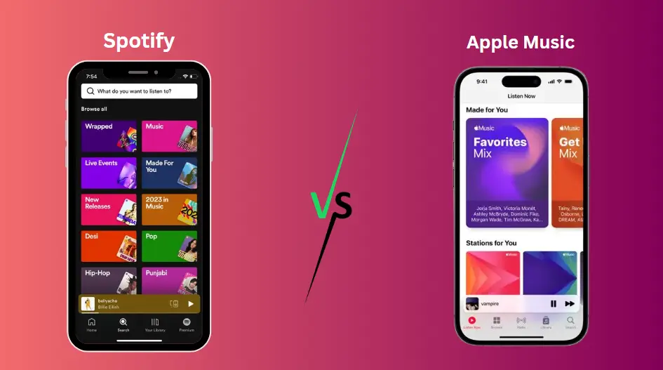 Spotify vs Apple Music Browser Playback