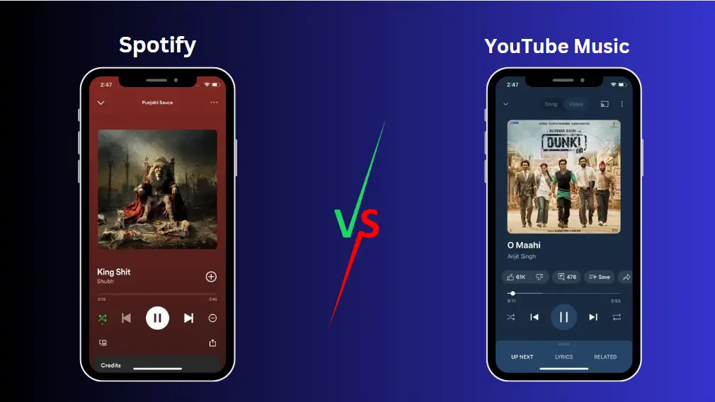 Spotify vs YouTube Music Shuffle Play